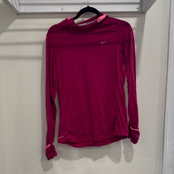 Nike Women's Fuchsia Hoodie Sweatshirt - Picture 1 of 7